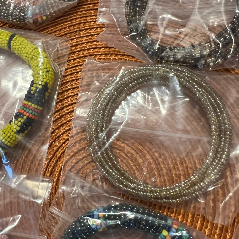 Zulu Beaded Bracelets Bundle 11 NWOT